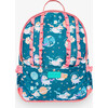 Nella Ruffled Backpack, Blue - Backpacks - 1 - thumbnail