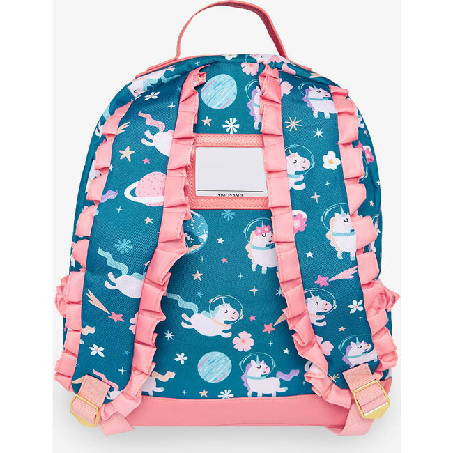 Nella Ruffled Backpack, Blue - Backpacks - 2