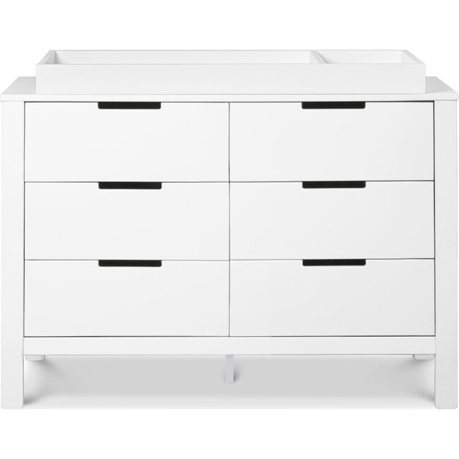 Colby 6-Drawer Double Dresser, White - Dressers - 4