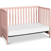 Colby 4-in-1 Low-profile Convertible Crib, Petal Pink - Cribs - 5