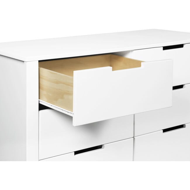 Colby 6-Drawer Double Dresser, White - Dressers - 5