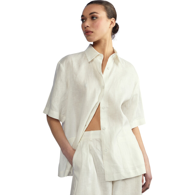 Linen Camp Shirt - Shirts - 1