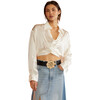 Light Washed Denim Skirt - Skirts - 3