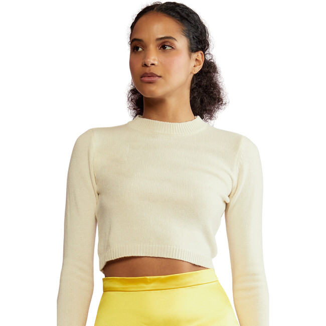 Cashmere Wool Cropped Sweater