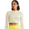 Cashmere Wool Cropped Sweater - Sweaters - 1 - thumbnail