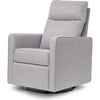 Gabby Pillowback Swivel Glider, Misty Grey - Nursery Chairs - 1 - thumbnail