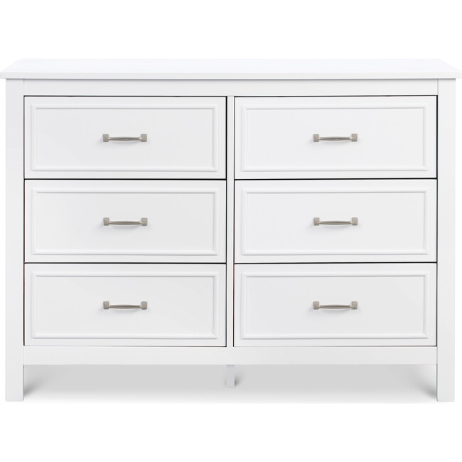Charlie 6-Drawer Double Dresser, White