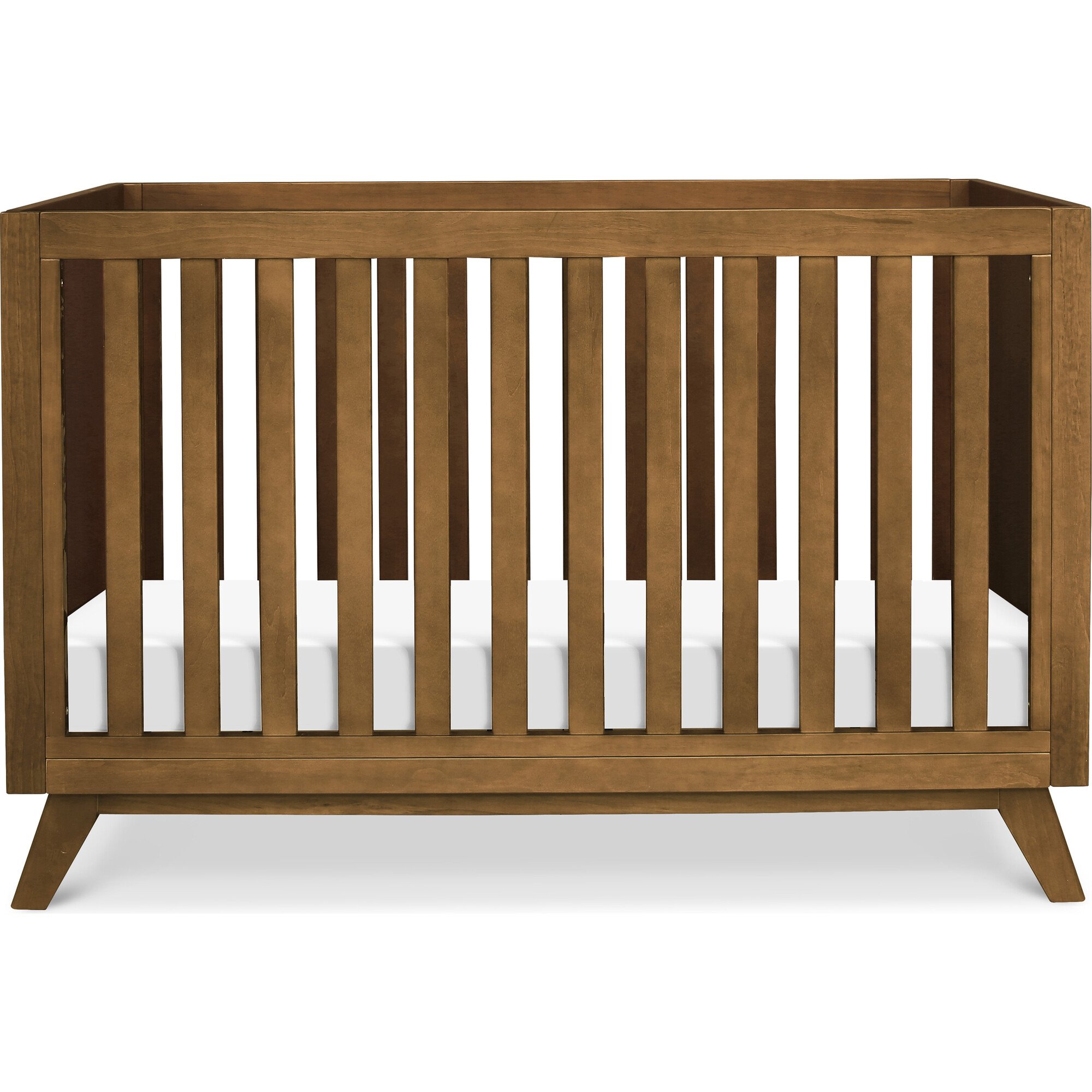 Otto 3-in-1 Convertible Crib, Walnut - Cribs - 1