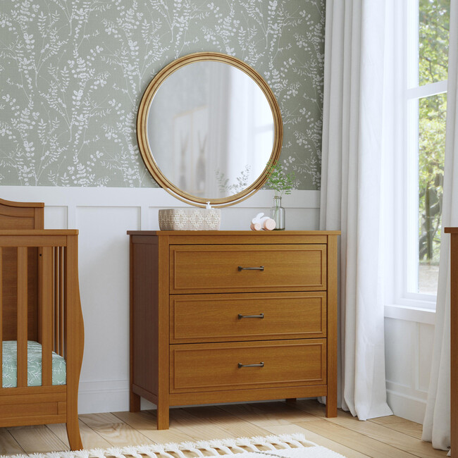 Charlie 3-Drawer Dresser, Chestnut - Dressers - 3