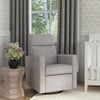 Gabby Pillowback Swivel Glider, Misty Grey - Nursery Chairs - 3