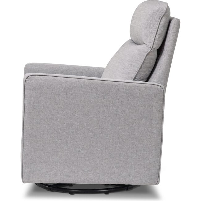 Gabby Pillowback Swivel Glider, Misty Grey - Nursery Chairs - 5