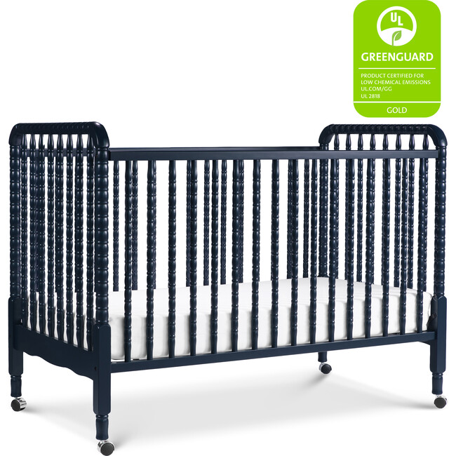 Jenny Lind 3-in-1 Convertible Crib, Navy - Cribs - 8