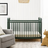 Liberty 3-in-1 Convertible Spindle Crib with Toddler Bed Conversion Kit, Forest Green - Cribs - 3 - thumbnail