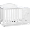 Charlie 4-in-1 Convertible Mini Crib & Changer, White - Cribs - 1 - thumbnail