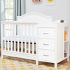 Charlie 4-in-1 Convertible Mini Crib & Changer, White - Cribs - 3