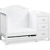 Charlie 4-in-1 Convertible Mini Crib & Changer, White - Cribs - 5