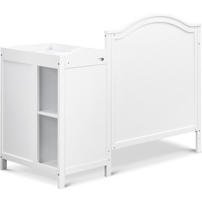 Charlie 4-in-1 Convertible Mini Crib & Changer, White - Cribs - 8