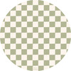 Catch All Mat for Mealtime & Playtime Mess, Sage Checkerboard - Playmats - 1 - thumbnail