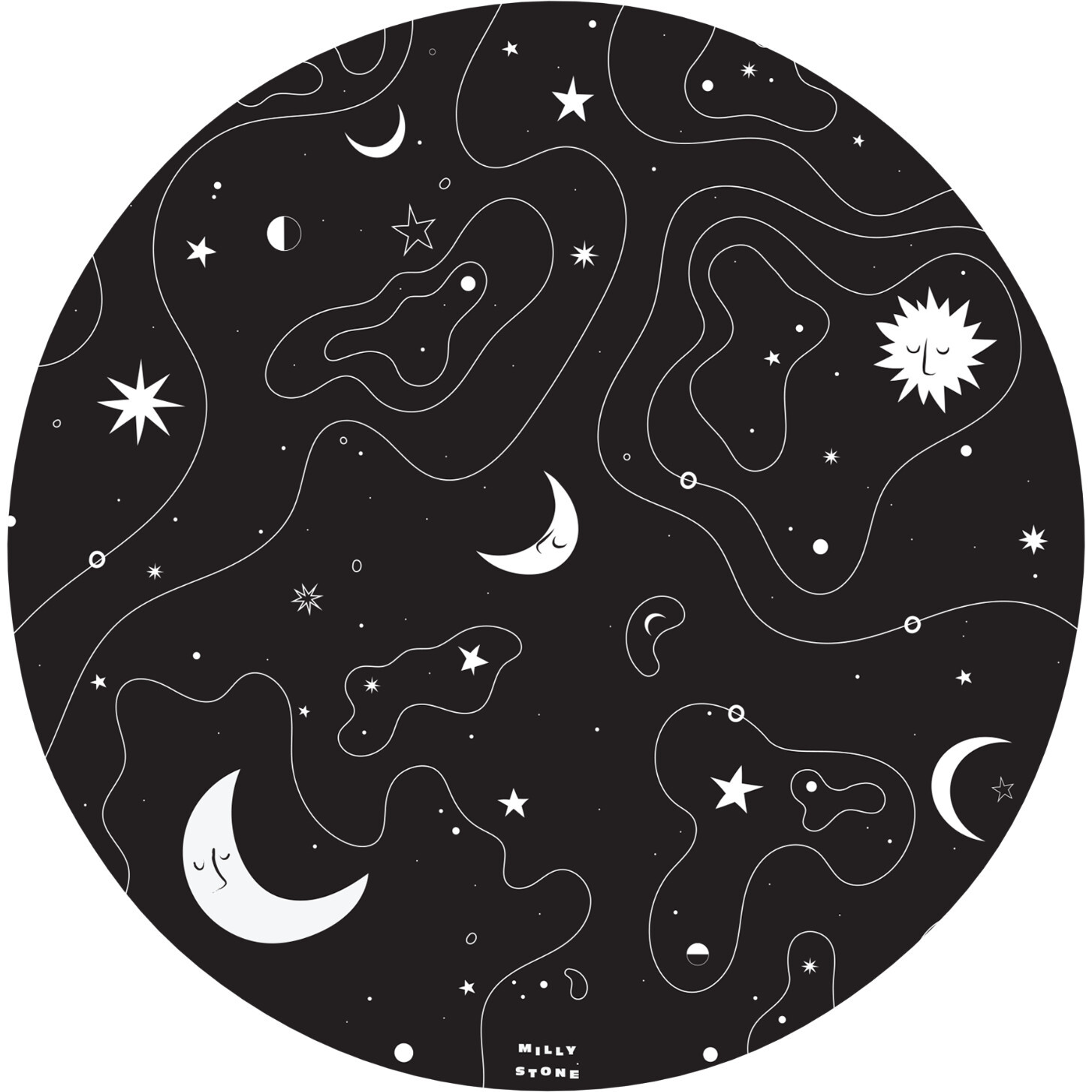 Catch All Mat for Mealtime & Playtime Mess, Constellation - Playmats - 1