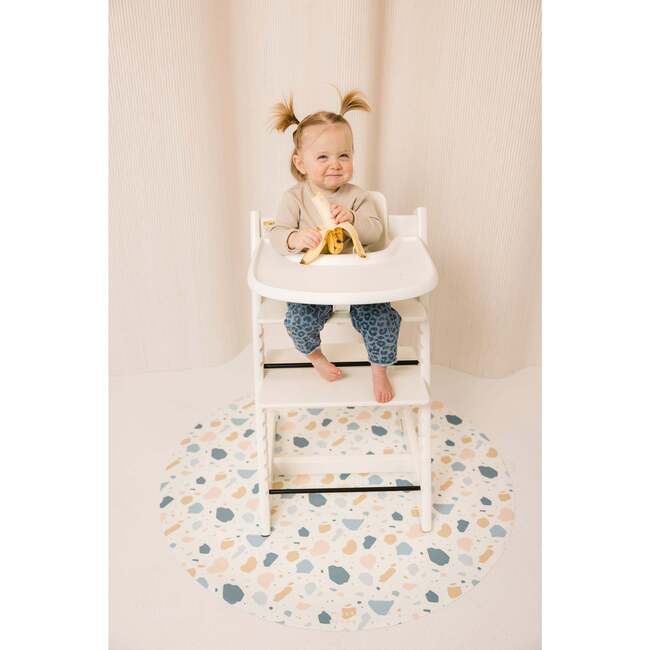 Catch All Mat for Mealtime & Playtime Mess, Terrazzo - Playmats - 2