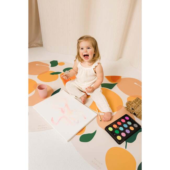 Catch All Mat for Mealtime & Playtime Mess, Juicy Fruit - Playmats - 4