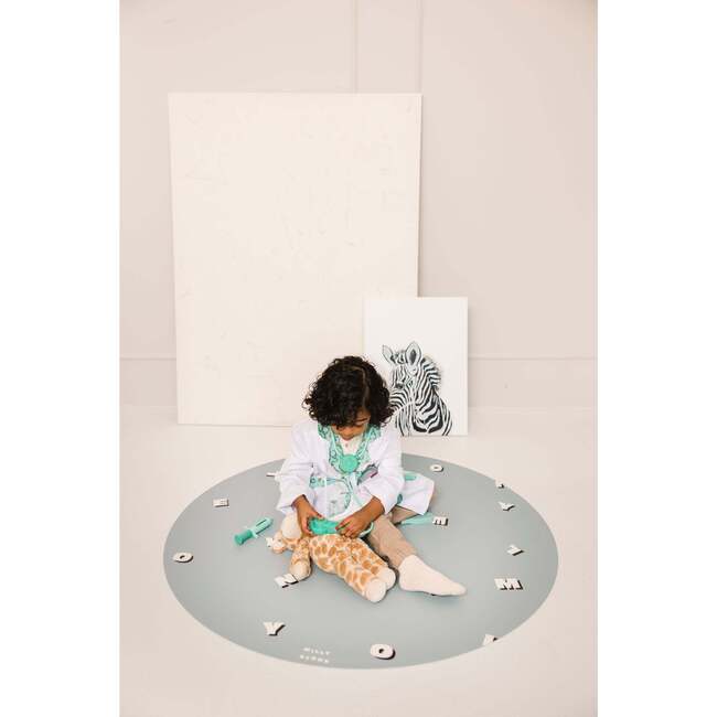 Catch All Mat for Mealtime & Playtime Mess, Letters - Playmats - 4