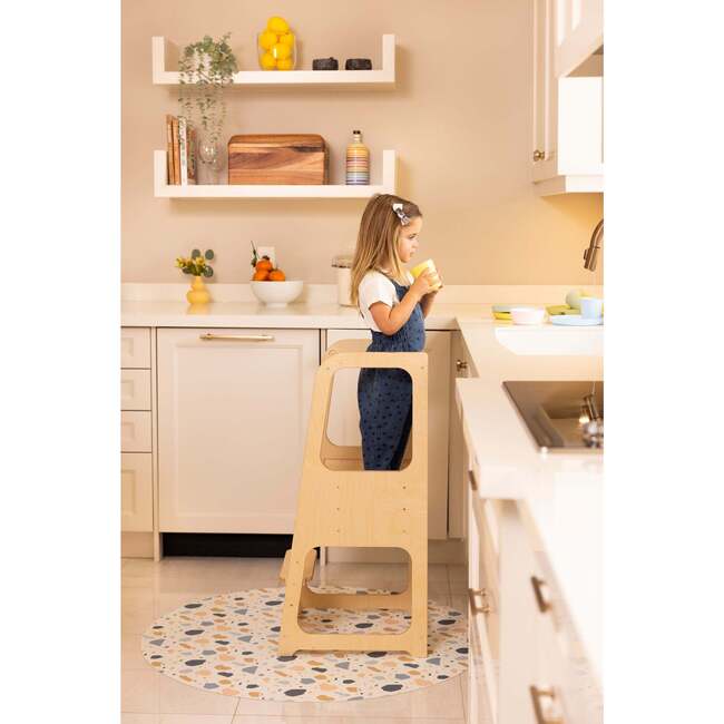 Catch All Mat for Mealtime & Playtime Mess, Terrazzo - Playmats - 5