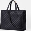 Women's Large Box Tote, Black - Bags - 2