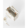 Women's Mini Box Tote, Pearl Metallic - Bags - 3