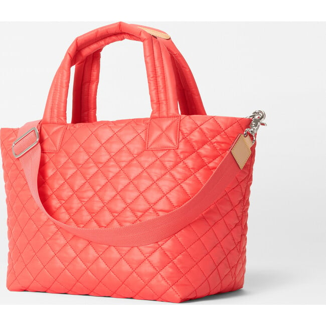 Women's Small Metro Tote Deluxe, Coral - Bags - 2