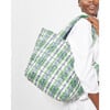 Women's Medium Metro Tote Deluxe, Spring Plaid - Bags - 4