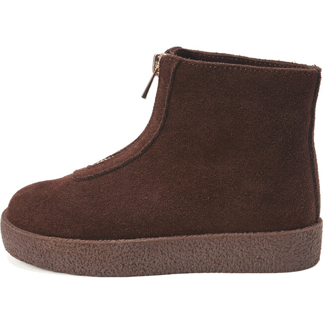 Leah Suede Boots, Chocolate