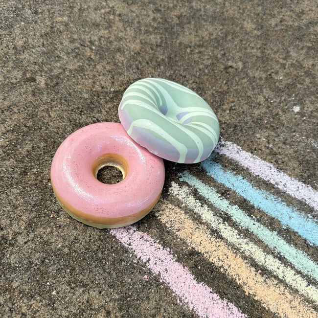 TWEE Rainbow Donuts Handmade  Chalk, Set of 2 - Bubbles/Chalk - 2