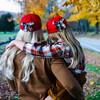 Plaid Bow Baseball Hat, Red - Hats - 2