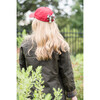 Plaid Bow Baseball Hat, Red - Hats - 8