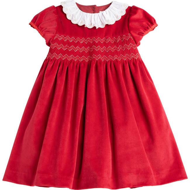 Octavia Velvet Party Dress, Red Velvet
