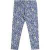 Woodland Bunny Leggings, Navy - Leggings - 1 - thumbnail