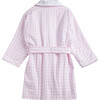 Margot Ballerina Bathrobe, Pale Pink Gingham - Robes - 2