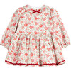 Little Felicite Floral Willow Dress, Red Felicite - Dresses - 1 - thumbnail