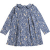 Woodland Bunny Pretty Collar Dress, Navy - Dresses - 2 - thumbnail
