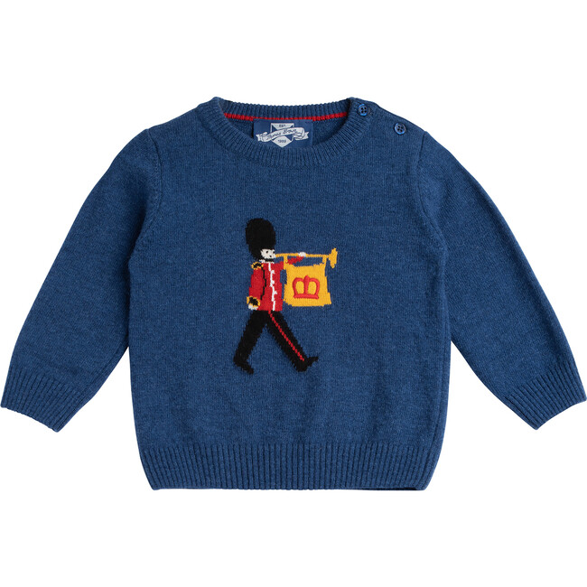 Little Guardsman Sweater, Denim Blue Marl
