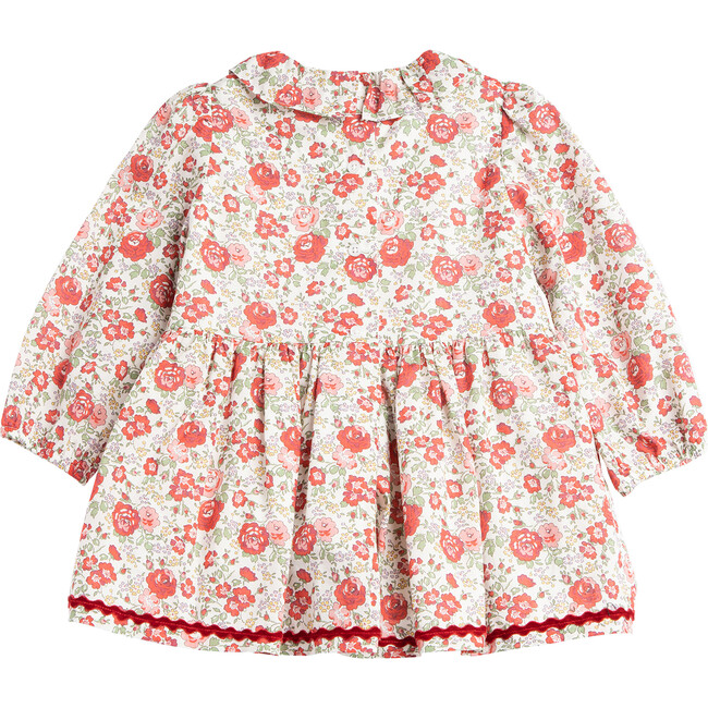 Little Felicite Floral Willow Dress, Red Felicite - Dresses - 2