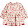 Little Felicite Floral Willow Dress, Red Felicite - Dresses - 2