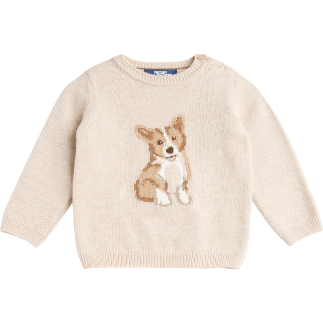 Little Corgi Sweater, Oatmeal