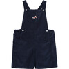 Little Alfie Vintage Car Bib Shorts, Navy - Rompers - 1 - thumbnail