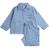 Henry Car Pajama, Denim Gingham - Pajamas - 1 - thumbnail
