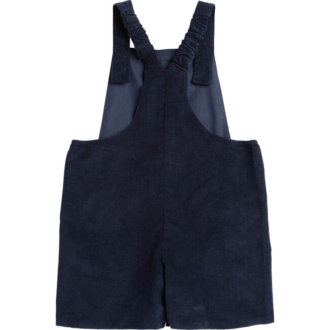 Little Alfie Vintage Car Bib Shorts, Navy - Rompers - 2