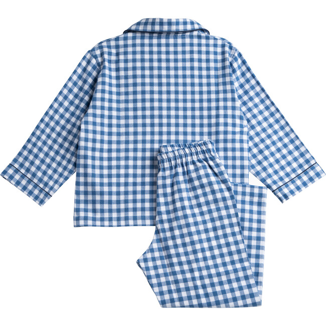 Henry Car Pajama, Denim Gingham - Pajamas - 2