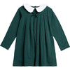 Anna Pie Crust Collar Dress, Green - Dresses - 1 - thumbnail