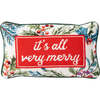 Very Merry Needlepoint Pillow - Decorative Pillows - 1 - thumbnail